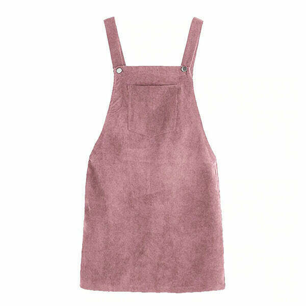 Trendy Pink Plaid Dungaree Dress for Y2K Fashion Lovers - Bohemian & Fairycore Style