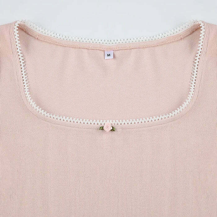 Trendy Y2K Baby Pink Crop Top - Stylish Mexico Baby Tee for Effortless Fashion Vibes