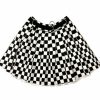 Trendy Y2K Checkered Mini Skirt with Drawstring Waist - Stylish Emo Bubble Skirt