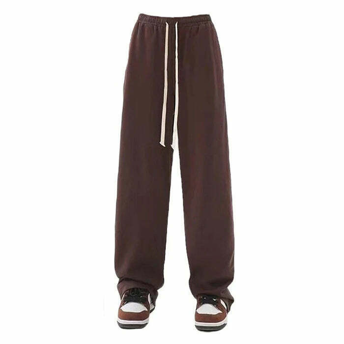 Trendy Y2K Cozy Side Stripes Sweatpants in Soft Grey - Stylish Bow & 5 Stripe Design