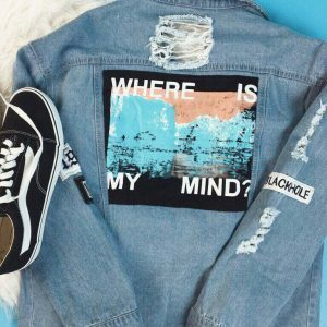 Trendy Y2K Denim Jacket - Stylish Color Block Design with Baggy Fit for Ultimate Comfort