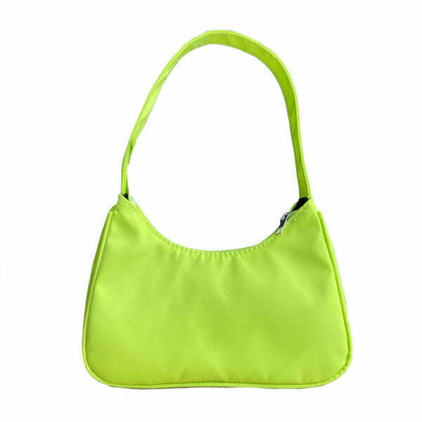 Trendy Y2K Nylon Bag - Stylish 2000's Inspired Tote for Aesthetic Fashion Lovers