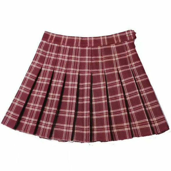 Trendy Y2K Plaid Skirt with Drawstring Waist - Stylish Grey Cargo & Bubble Skirt Design