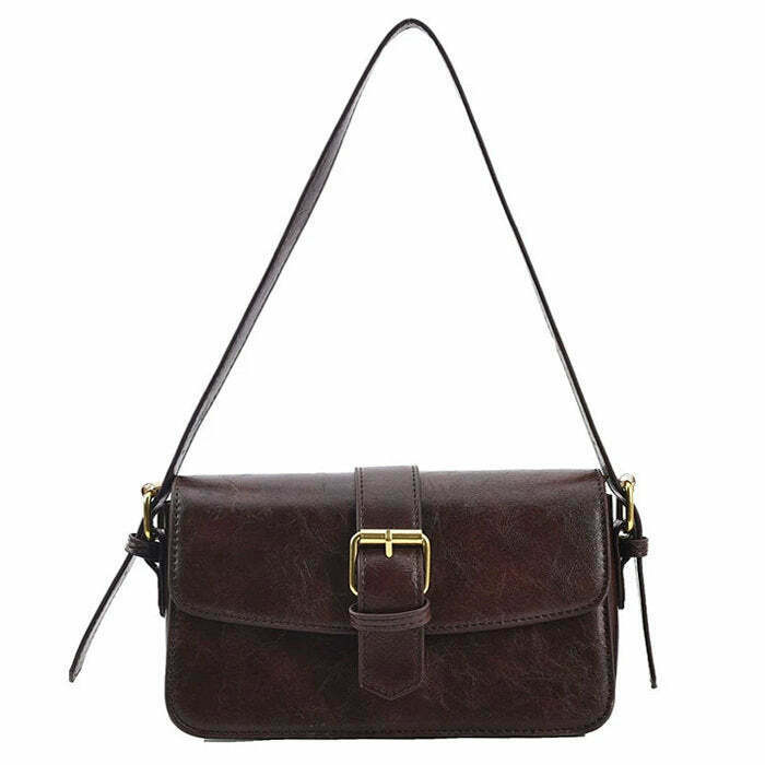 Trendy Y2K Shoulder Bag with Aesthetic Design - Perfect for Everyday Use and Style