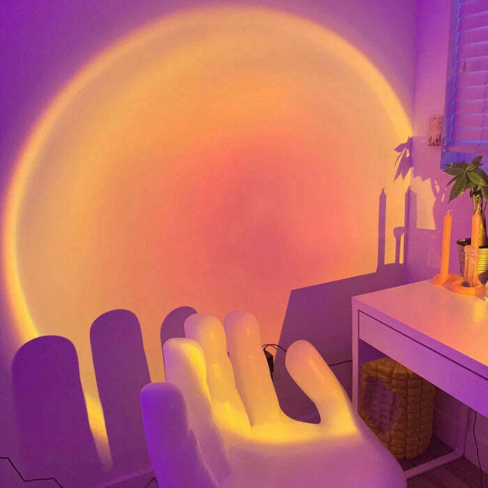 Vibrant 12 Colors Sunset Projector for Y2K Fashion Vibes and Stunning Room Aesthetics