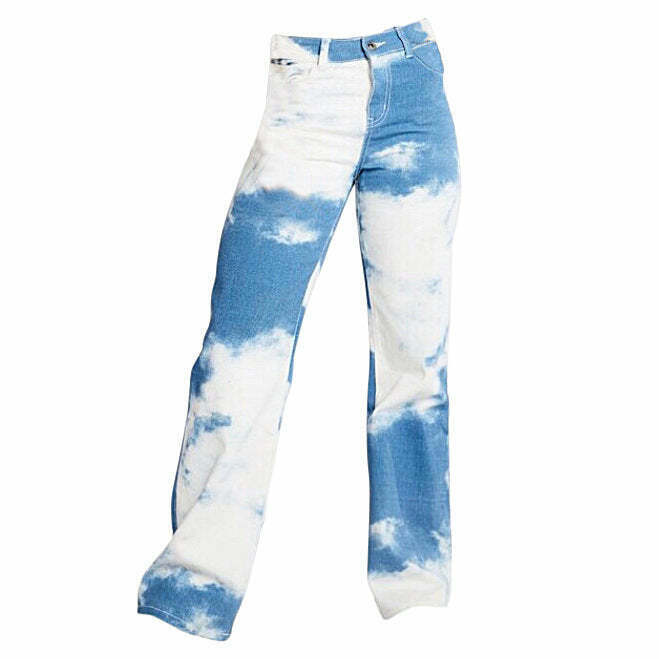 Vibrant Tie Dye Wide Pants - Y2K Style with Trendy Cargo Design and Comfortable Fit