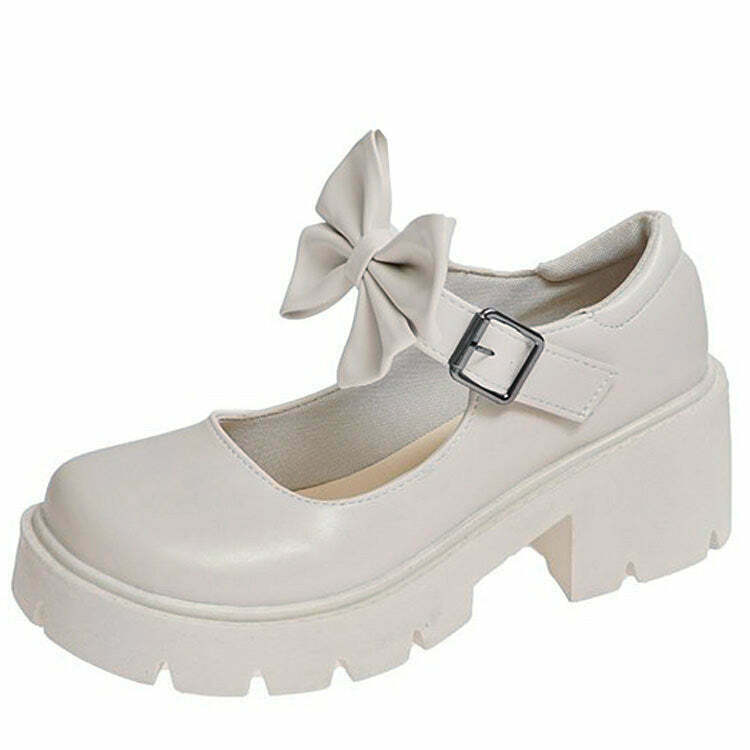 Y2K Skippin' School Platform Sandals - Black and White Tabi Style with Star Accents